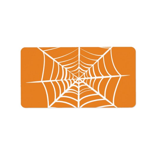 Halloween Spider Web Adressaufkleber (Vorne)