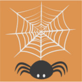 Halloween Spider Web Aufkleber (Vorderseite)