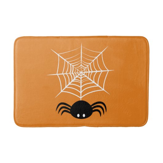Halloween Spider Web Badematte (Vorderseite)