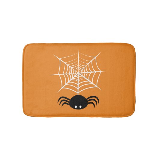 Halloween Spider Web Badematte (Vorderseite)