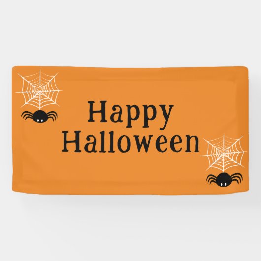 Halloween Spider Web Banner (Horizontal)