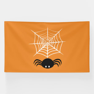 Halloween Spider Web Banner