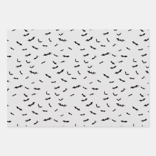 Halloween Spider Web Bats und Candy Mais Raute Geschenkpapier Set (Vorderseite 3)