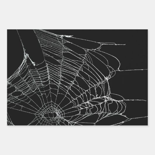 Halloween Spider Web Bats und Candy Mais Raute Geschenkpapier Set (Vorderseite 2)