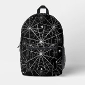 Halloween Spider Web Bedruckter Rucksack (Vorderseite)