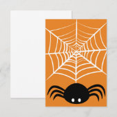 Halloween Spider Web Begleitkarte (Vorne/Hinten)