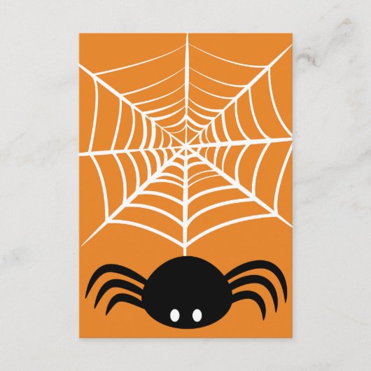 Halloween Spider Web Begleitkarte (Vorderseite)