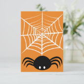 Halloween Spider Web Begleitkarte (Stehend Vorderseite)
