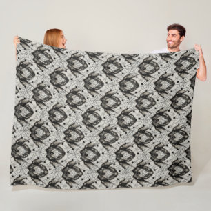 Halloween Spider Web Blanket - Nahtloses Gothic Fleecedecke