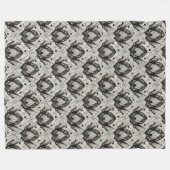 Halloween Spider Web Blanket - Nahtloses Gothic Fleecedecke (Vorderseite (Horizontal))