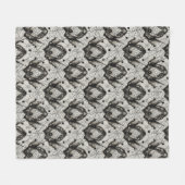 Halloween Spider Web Blanket - Nahtloses Gothic Fleecedecke (Vorderseite (Horizontal))