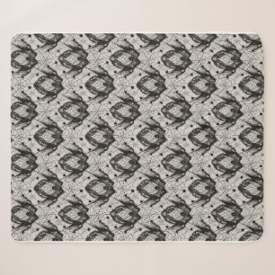 Halloween Spider Web Blanket - Nahtloses Gothic Sherpadecke