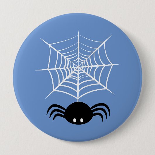 Halloween Spider Web Button (Vorderseite)