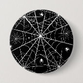 Halloween Spider Web Button (Vorderseite)