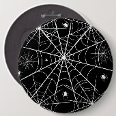Halloween Spider Web Button (Vorne & Hinten)
