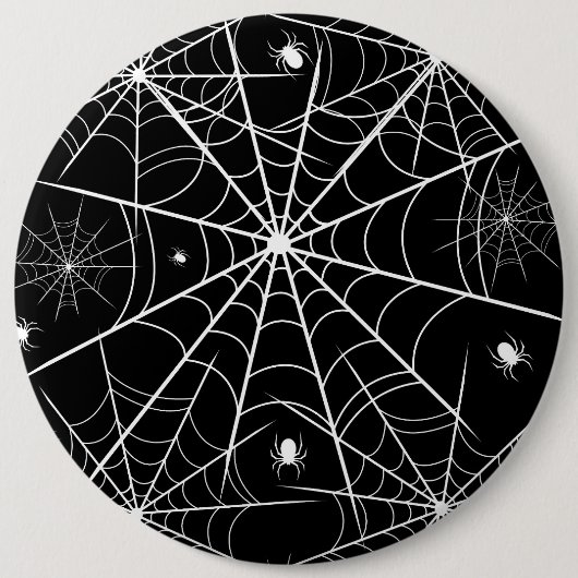 Halloween Spider Web Button (Vorderseite)