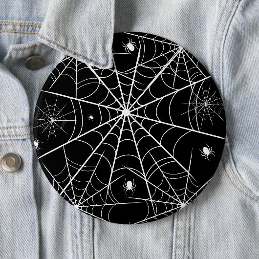 Halloween Spider Web Button (Beispiel)