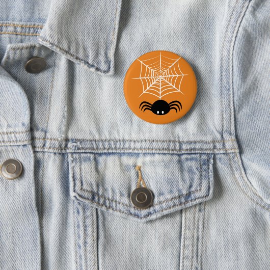 Halloween Spider Web Button (Beispiel)