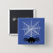 Halloween Spider Web Button (Vorne & Hinten)