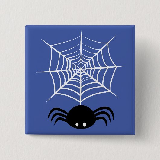 Halloween Spider Web Button (Vorderseite)