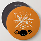 Halloween Spider Web Button (Vorne & Hinten)