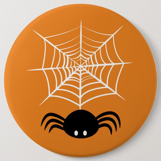 Halloween Spider Web Button (Vorderseite)