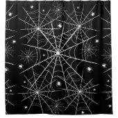 Halloween Spider Web Duschvorhang (Vorderseite)