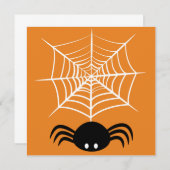 Halloween Spider Web Einladung (Vorne/Hinten)