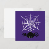 Halloween Spider Web Feiertagskarte (Vorne/Hinten)
