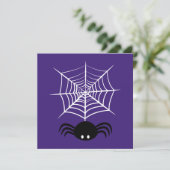 Halloween Spider Web Feiertagskarte (Stehend Vorderseite)