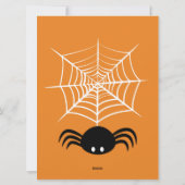 Halloween Spider Web Feiertagskarte (Rückseite)