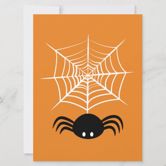 Halloween Spider Web Feiertagskarte (Vorderseite)