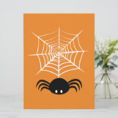 Halloween Spider Web Feiertagskarte (Stehend Vorderseite)