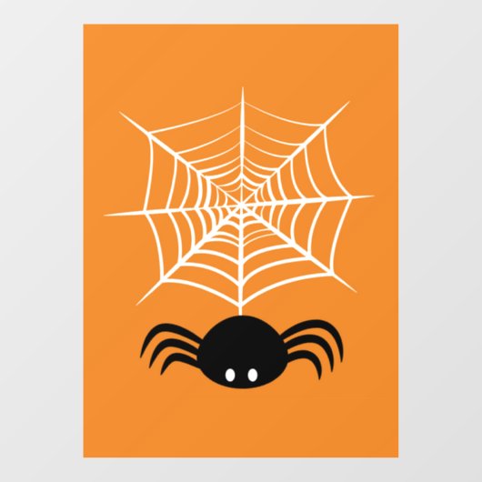 Halloween Spider Web Fensteraufkleber (Blatt)