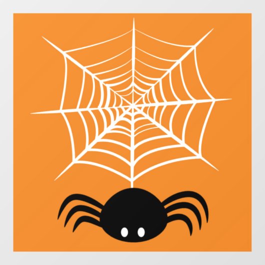 Halloween Spider Web Fensteraufkleber (Blatt)