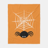 Halloween Spider Web Fleecedecke (Vorderseite)