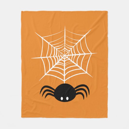 Halloween Spider Web Fleecedecke (Vorderseite)