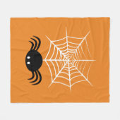 Halloween Spider Web Fleecedecke (Vorderseite (Horizontal))