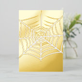 Halloween Spider Web Folieneinladung (Stehend vorne)