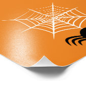 Halloween Spider Web Fotodruck (Ecke)