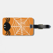 Halloween Spider Web Gepäckanhänger (Rückseite horizontal)