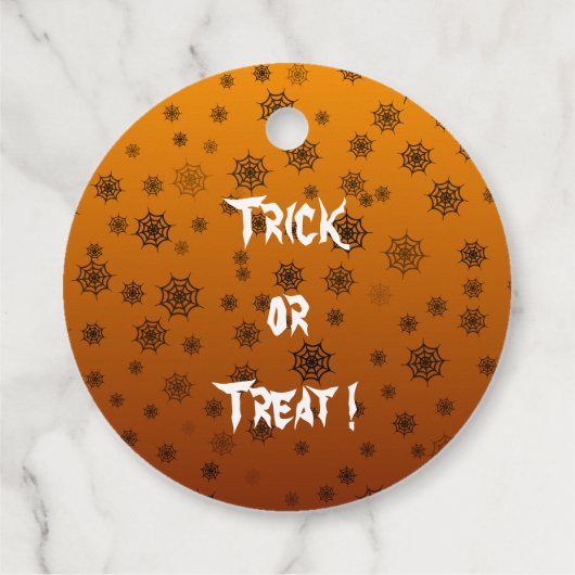 Halloween Spider Web Geschenkanhänger (Rückseite)