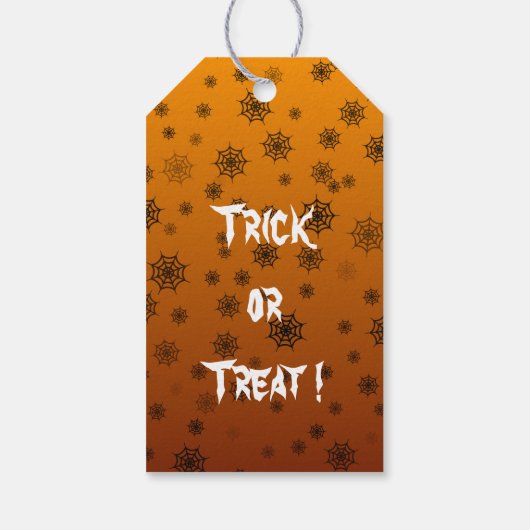 Halloween Spider Web Geschenkanhänger (Rückseite)