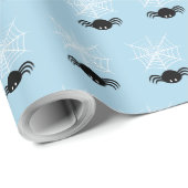 Halloween Spider Web Geschenkpapier (Rolleneckpunkt)