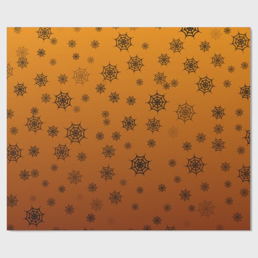 Halloween Spider Web Geschenkpapier (Flach)