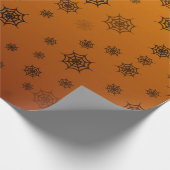Halloween Spider Web Geschenkpapier (Ecke)