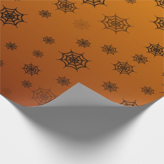 Halloween Spider Web Geschenkpapier (Ecke)