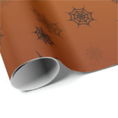 Halloween Spider Web Geschenkpapier (Rolleneckpunkt)