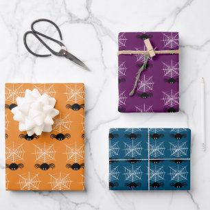 Halloween Spider Web Geschenkpapier Set