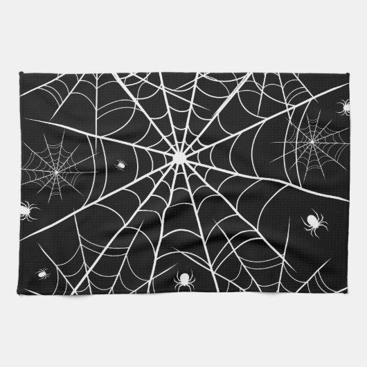 Halloween Spider Web Geschirrtuch (Horizontal)